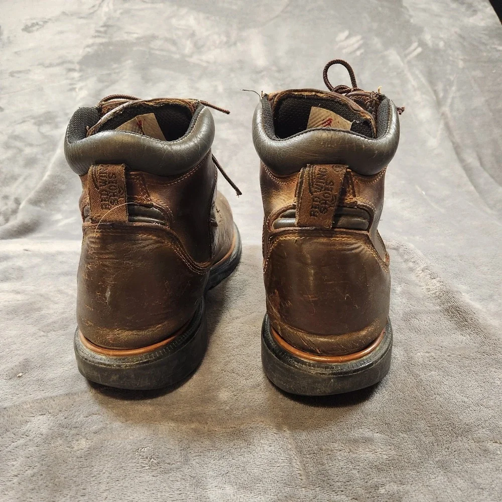 Red Wing Boots Mens 10 Brown Leather DynaForce 6-inch‎ Waterproof Safety Toe